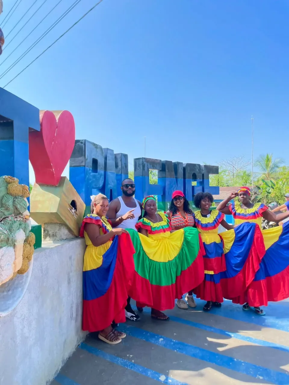 Dancers in traditional dress during a San Basilio de Palenque tour